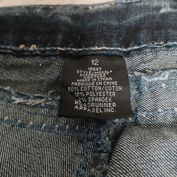 Source Unknown Blue Flare Wide Leg Jeans - Picture 3 of 3